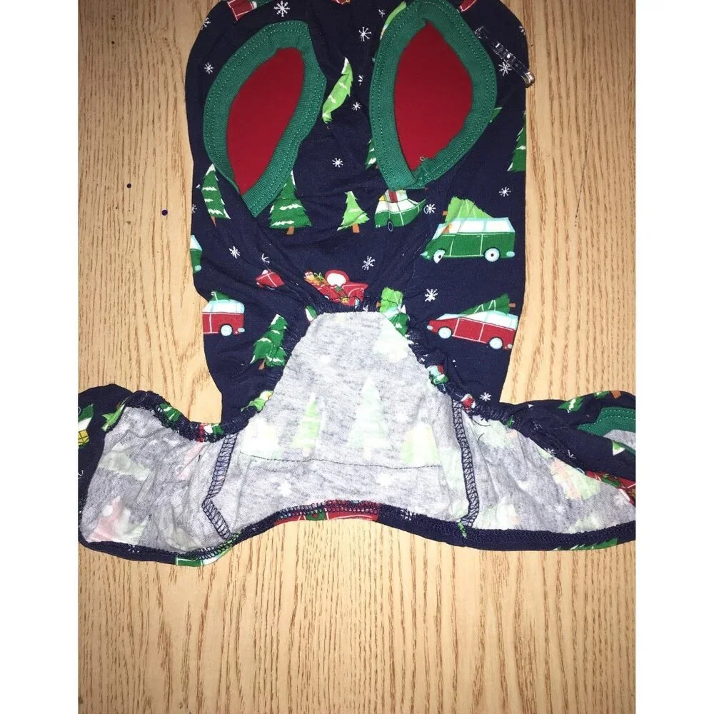 New Doggie Christmas Pajamas or Onesie Outfit Size Small Up To 25lbs 12